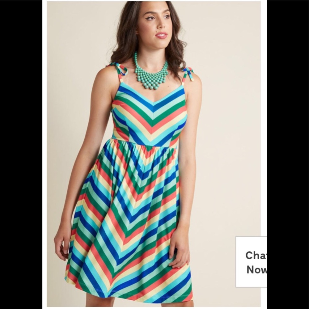 Modcloth My Sunday Zest in Paradise Dress L